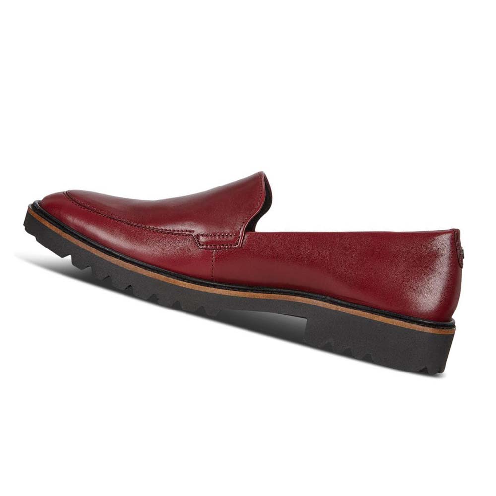 Ecco Incise Tailored Loafers Dam Vinröda | SE 155FDN